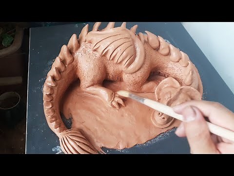Easy but Awesome Clay Dragon Sculpting in Time Lapse