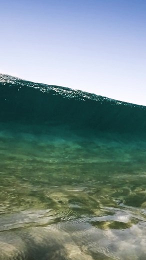 Big blue wave! #ocean #clearwater #bluewater #reels | Dgphotography