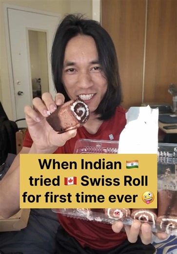 🇨🇦 Indian guy trying Farm Boy Swiss Roll for the very first time in Canada and this sweet surprise was totally worth it! 🇨🇦😍 From the soft cake texture to the creamy filling, this Farm Boy dessert review turned into a fun food reaction you don’t want to miss. If you love watching Indian reactions to Canadian food, this reel is for you. Hindi commentary, real first bite reaction, and a delicious sweet snack from Kingston, Canada. #VeggMomo #FarmBoy #SwissRoll #IndianInCanada #FoodReaction