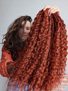 Synthetic Crochet Dreads Extensions Red Curly Dreadlocks Natural Curly Dreadlocks Wavy Dreads Ginger Fake Hair Extensions Soft Dreadlocks - Etsy