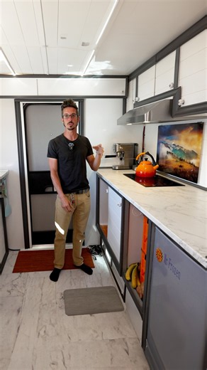 His Work Truck is a Secret Tiny House! #shorts