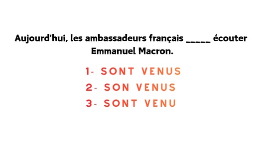 ECOUTEZ ET COMPLETEZ LA PHRASE. TEST A2 | Manila French Tutor