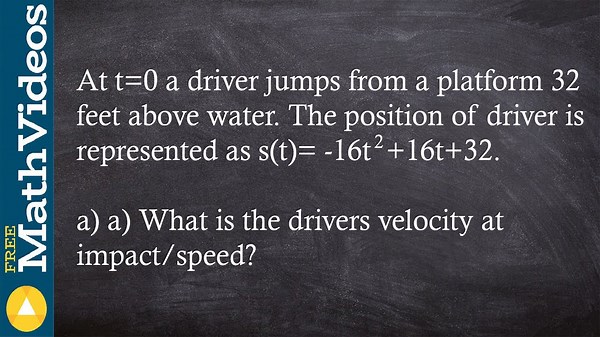 How to find the instantaneous velocity of a falling object