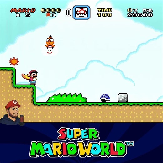 Super Mario World (SNES) World 9 Stage 1 #06 #SuperMarioWorld #SuperNintendo #snes #shorts