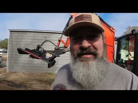 Cutting Brush With A Mini Excavator RUT Cutter ( Real Time Cutting)