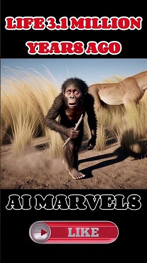 Life 3.1 Million Years Ago: 3 Life-Saving Gesture Codes! #prehistory #animation #wildlife #shorts