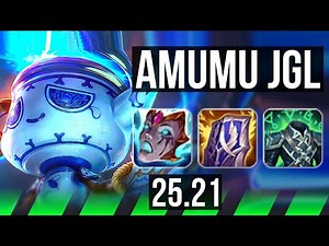 AMUMU vs PANTHEON (JGL) | 44k DMG, 1000+ games | NA Master | 25.21
