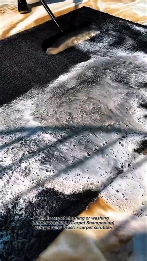 Satisfying Carpet Cleaning Process Using Manual Roller Brush | Deep Cleaning Technique