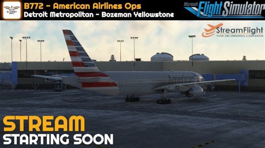 B772 | VATSIM | American Airlines Ops | Detroit - Bozeman | !server !specs !sr !streamflight !route