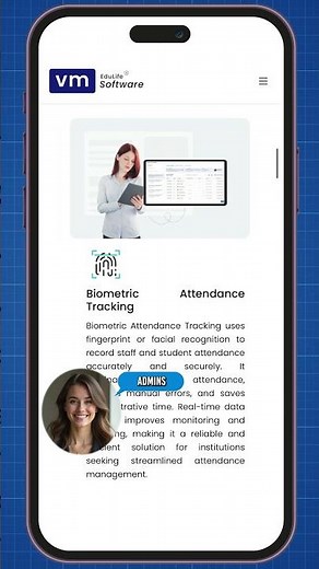 Biometric Attendance System for Colleges | VM EduLife | Smart & Secure Attendance Tracking.