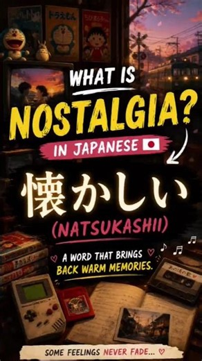 What Does "Natsukashii" Mean? 🇯🇵🥹| The Japanese Word for Nostalgia#japanese #learnjapanese #aaravkun