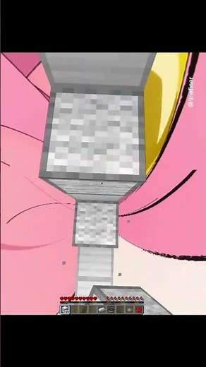 Minecraft bridging clutch practice pink sky