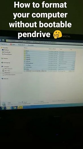 how to format your pc without bootable pendrive | Hitesh Ram #techtrick.