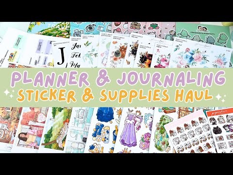 Planner & Journaling Stickers and Supplies Haul 📒
