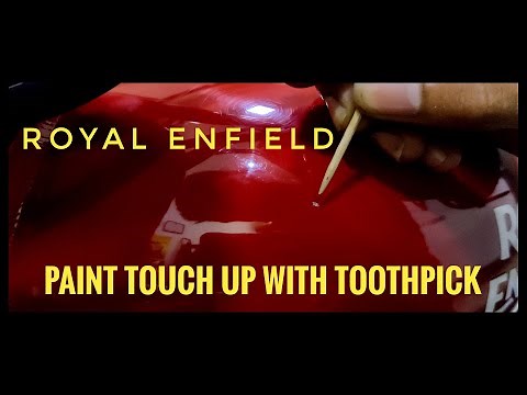 Paint Touch-up with TOOTHPICK | ROYAL ENFIELD | AUTO DETAILING VLOGS 006