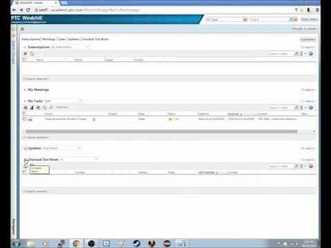 Using Windchill: Login and Home