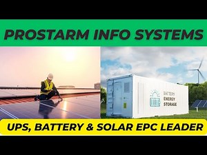 Prostarm Info Systems India’s BESS | Emerging Energy | Power Small Cap Multibagger Stock