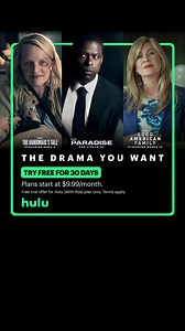 The drama you want now streaming on Hulu. Sign up for your 30 day free trial, then just $9.99/mo. | Hulu | Facebook