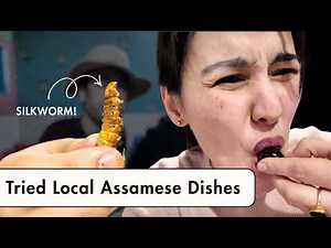 My honest reaction to trying local Assamese dishes for the FIRST TIME! #foreignerinindia