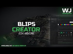Advanced Blip Creator for Fivem (ESX & QBCore)