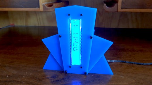 FallingWater Clock Puts New Spin On A Common LCD