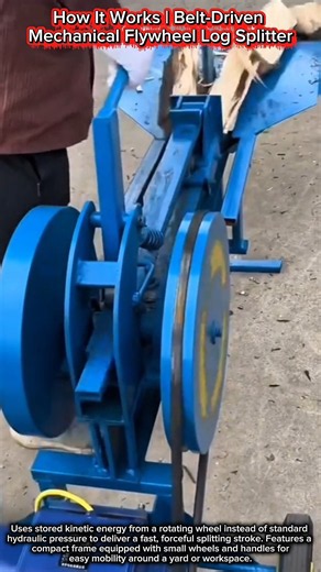 How It Works | Belt-Driven Mechanical Flywheel Log Splitter