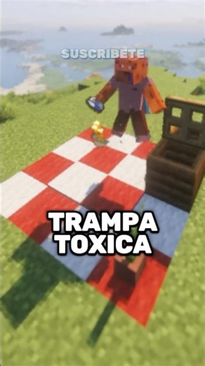 How to make the best invisible trap in Minecraft? #shorts #minecraft