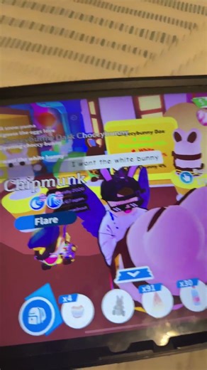 Opening a choccybunny box #roblox #adoptme