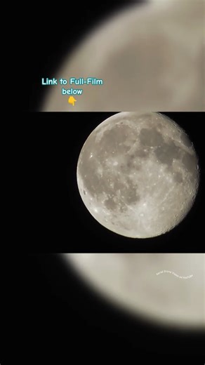 The Moon 🌕 up close from Earth.Real footage showing craters ✨#Shorts #Moon #Lunar #Space #Astronomy