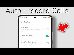 Enable Auto Call Recording on Android Without Installing Apps
