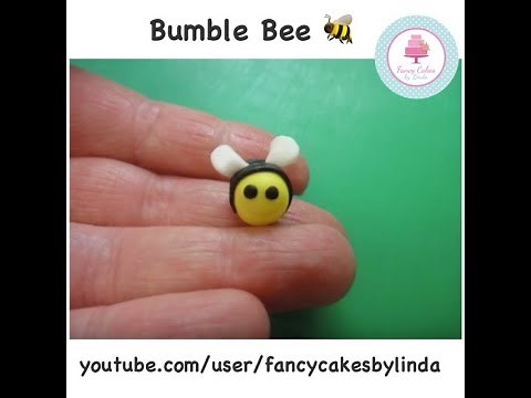 How to Make a Quick and Easy Fondant Bumble Bee step by step tutorial | Ceri Badham