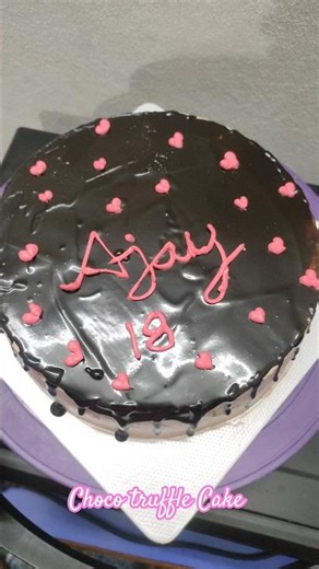 🥰🎁 Choco Truffle Cake 🎂#tastyfoodjournal #cake #shorts #birthdaycake #homemadecake #viral #trending