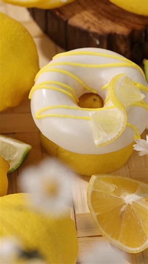 Lemon Chocolate Doughnuts #food #baking #recipe
