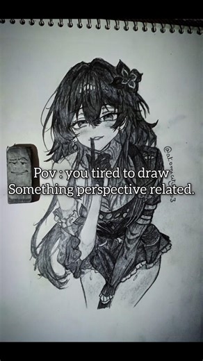 pov : you tried to draw something perspective related..