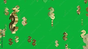 Dollar Currency Animation: Demystifying America's Monetary History| Loop Animation with Green Screen Background
