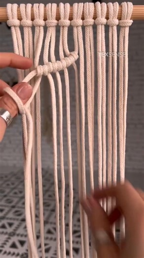 736K views · 13K reactions | Beautiful macrame tutorial made by @texsense  #macramewallhanging #macrametutorial | Macrame Decor By Katerina | Facebook