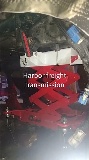 harbor freight transmission jack 1st time use. #harborfreight
