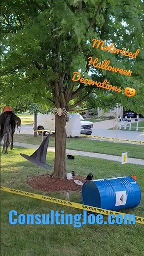 Motorized Halloween Decorations 🎃 Flying Ghost 👻 and Witch 🧙‍♀️