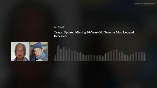 Tragic Update: Missing 90-Year-Old Toronto Man Located Deceased This is an Ontario Cold Cases - Canada’s True Crime Podcast Special Edition Our hearts go out to the family, friends, and east-end Toronto community following the sad news about 90-year-old Joseph. He was last seen around midnight on January 29, 2026, near Coxwell Avenue and Gerrard Street East. Police had shared that he may have been driving a greyish-blue Toyota Corolla and was without his necessary medication due to health condit