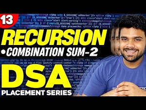 Ep13- Combination Sum 2 | Recursion | DSA Series | Codes available in description