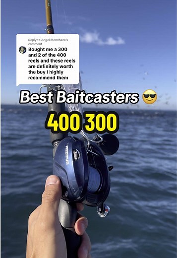Replying to @Angel Menchaca I have got both the 300 and 400 Series Baitcasters and they are both PHENOMENAL‼️ Strong, Heavy Duty, Quality Fishing Reels 🎣 #fishingreels #baitcaster #saltwaterfishing #fishinggear #fishing #gear
