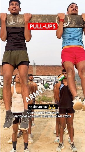 #shortsviral Army Pullups 💪💪 TA Army #indianarmy #ravifauji