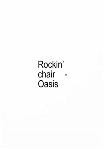 Rockin’ Chair: Oasis' Britpop Classic