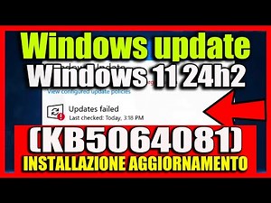 Windows Update | Update Installation Error (KB5064081) on Windows 11 24/7 - Tutorial