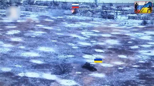Watch what happens when a Russian tank meets a Ukrainian Bradley