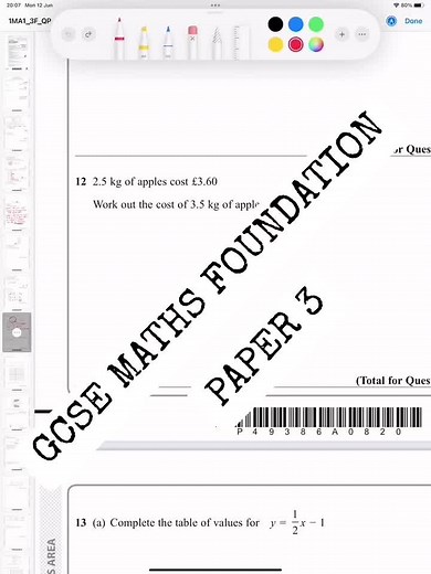 Maths GCSE Foundation Tips on TikTok