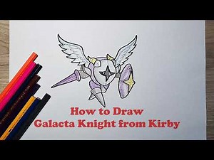 How to Draw Kirby Character | Galacta Knight
