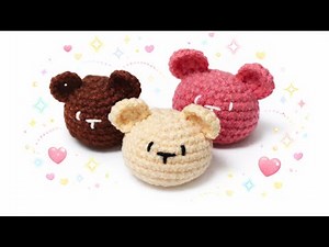 Easy Crochet Bear Head Tutorial | Amigurumi for Beginners
