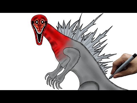 How to draw godzilla bloodbath step by step