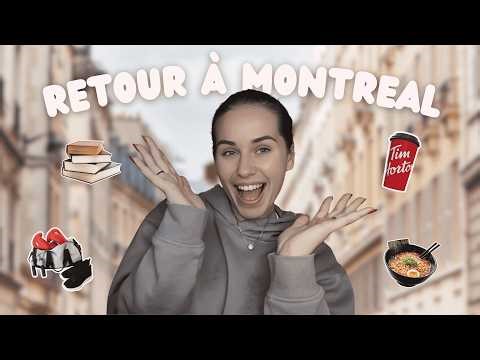 RETOUR À MONTRÉAL : Ma vie d'étudiante (vlog une semaine avec moi)